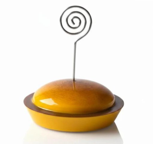 Portafoto da tavolo stampato in 3D con fermaglio a spirale