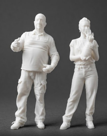 Statuine personalizzate di coppia stampate in 3D